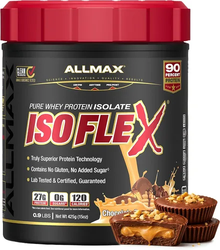 Vista 11 de ALLMAX Nutrition - ISOFLEX Polvo de Proteína de Suero, Proteína de Suero Aislada, 27g de Proteína, Pastel de Cumpleaños, 2 lb