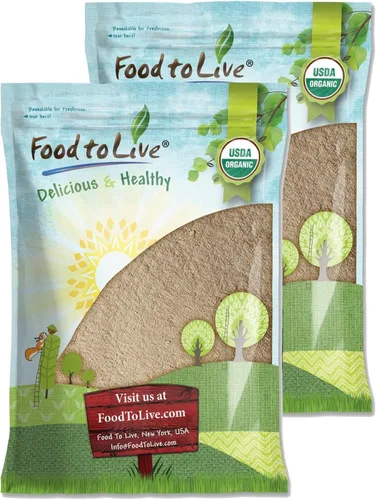 Vista 9 de Food to Live Polvo de raíz de ashwagandha orgánico, 8 onzas, sin OMG, ginseng indio finamente molido, puro, crudo, vegano. Fácil de mezclar. Hierba
