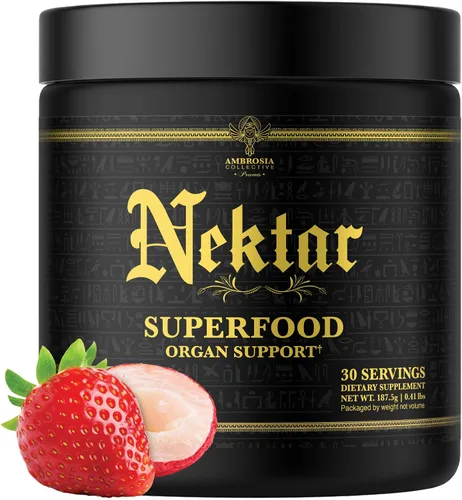Vista 9 de Ambrosia Superfood Polvo de apoyo para órganos y ciclos Soporte hepático y renal con cardo mariano, arroz de levadura roja y CoQ10 13