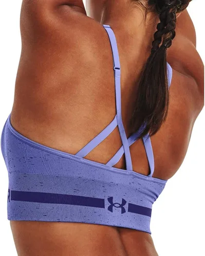 Vista 6 de Under Armour - Brasier largo y sin costuras de bajo impacto para mujer