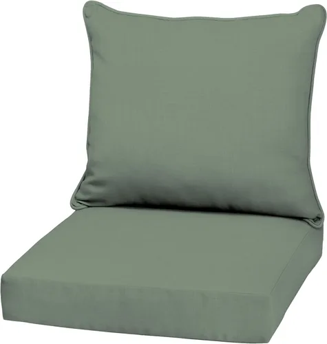 Vista 27 de Arden - Juego de cojines de asiento profundo para exteriores, 22x24, aguamarina