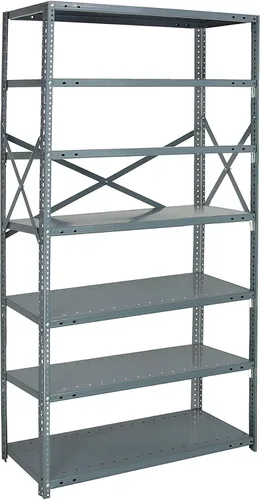 Vista 12 de Quantum QSBU-245BK Heavy Duty Shelving Unit with (7) Shelves and (24) QUS245 Black Bins for Garage Warehouse Storage Distribution 400 lb Load