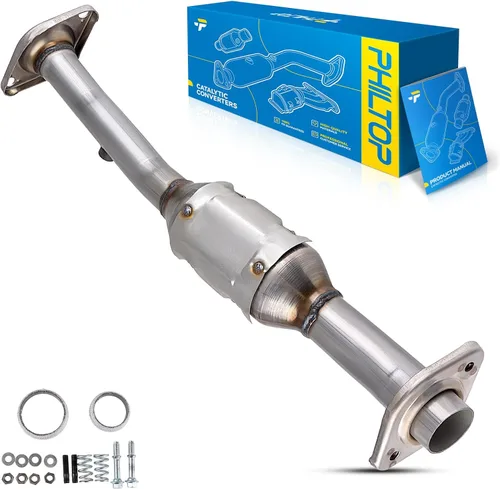 Vista 16 de PHILTOP Convertidor Catalítico de Ajuste Directo para Murano 2009 2010 2011 2012 2013 2014 3.5L, Cáscara de Acero Inoxidable Aluminio 203-1010
