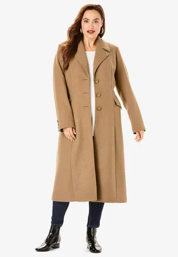 Vista 5 de Roaman's Women's Plus Size Long Wool-Blend Coat
