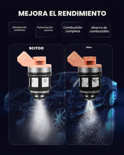 Vista 7 de SCITOO 1 agujero 4pcs inyectores de combustible para Nissan para D21 3.0L