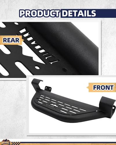 Vista 8 de 2 escalones EZ-Steps aptos para Ford Bronco 2021-2025 de 2/4 puertas en riel de roca OEM, reemplazo para estribos laterales