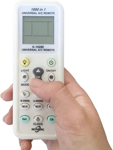 Vista 7 de K-1028E Aire acondicionado universal A/C Control remoto para aire acondicionado Haier, Hitachi, Panasonic, LG, Sharp, Gree, Midea, Bosch, Toshiba
