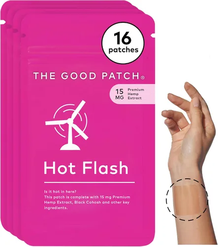 Vista 7 de The Good Patch Parche para el dolor de período de ciclo para calambres, parche natural con mentol, cohosh negro, bienestar portátil alimentado por