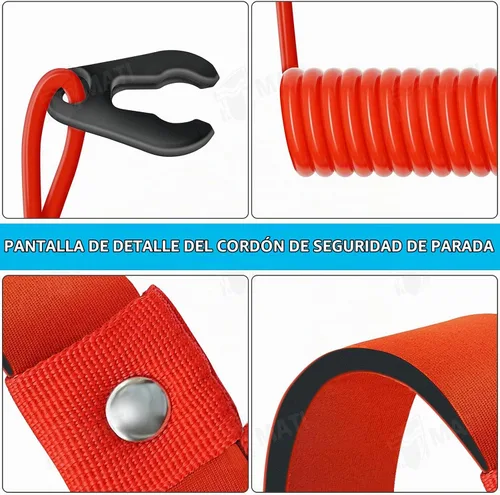 Vista 5 de M MATI - Cordón de seguridad Stop Kill EW2-68348-00-00 para Yamaha Jet Ski WaveRunner WaveVenture WaveRaider WaveJammer WaveBlaster FX140