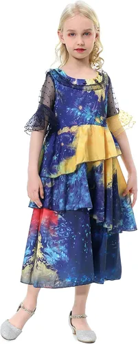 Vista 5 de ToBunm Isabela Costume for Girls Dress Outfit Cosplay Princess Tutu Dress Up for Halloween