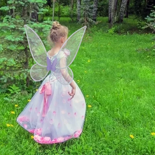 Vista 6 de Myyunhx Disfraz de hada de mariposa para mujer, alas de hada de ángel, disfraz de hada de mariposa para niñas