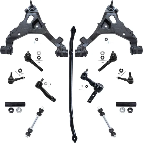 Vista 23 de Detroit Axle - Kit de extremo de 12 piezas para Ford Explorer Mercury Mountaineer 1998-2001 1999 2000, 2 brazos de control delanteros superiores