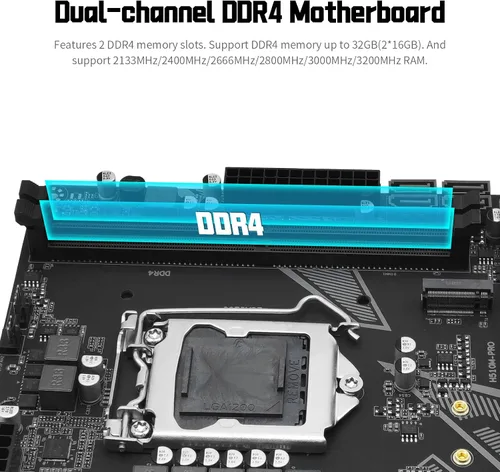 Vista 3 de H511M PRO LGA 1200 Placa base para procesadores Intel de 10ª/11ª generación Core i9/i7/i5/i3/Pentium/Celeron Series
