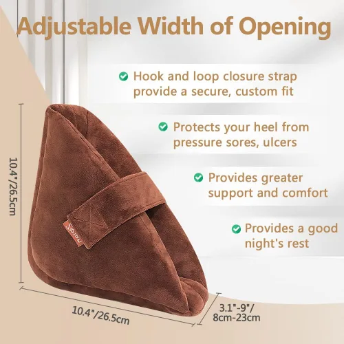 Vista 3 de Cojín protector de talón para úlceras de cama, protector de pies, almohada de espuma de tobillo protectores de talón para úlceras por presión