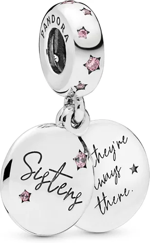 Vista 3 de PANDORA Jewelry Forever Sisters - Dije de circonita cúbica en plata de ley