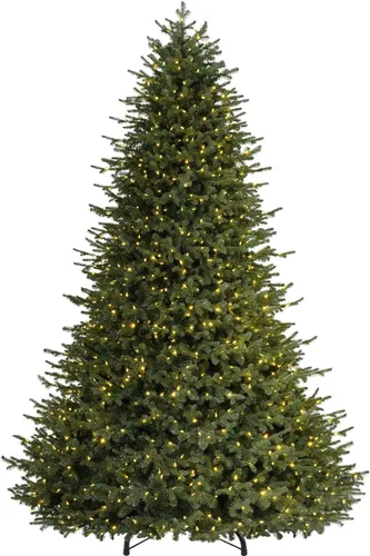 Vista 14 de Hykolity Árbol de Navidad preiluminado de 7.5 pies con 650 LED multicolor Flocado Multicolor