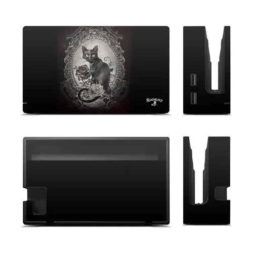 Vista 4 de Head Case Designs Calcomanía de vinilo con licencia oficial de Alchemy Gothic Paracelsus Cat Gate, cubierta de vinilo para juegos compatible
