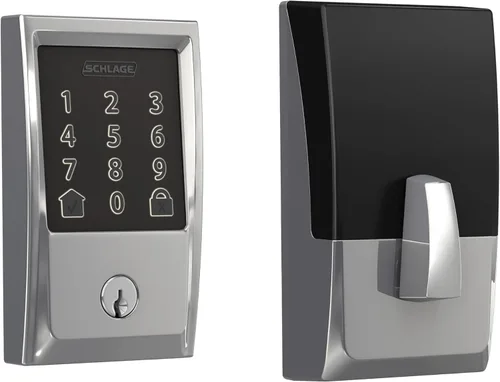 Vista 17 de Schlage - Cerradura inteligente Wi-Fi de codificación con borde Camelot en bronce envejecido