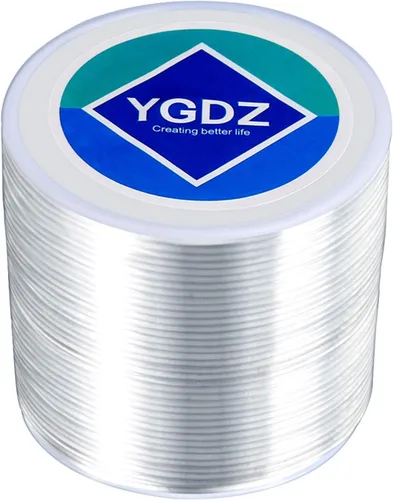 Vista 10 de YGDZ Cordón elástico para pulseras y joyas, cuerda elástica para cuentas, 1 rollo de 328.1 ft (0.031 in)