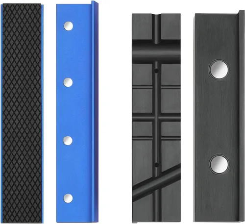 Vista 9 de WORKPRO 2 pares de almohadillas para mordazas de tornillo de banco de 4-1/2", fundas protectoras magnéticas de TPU para mordazas de tornillo