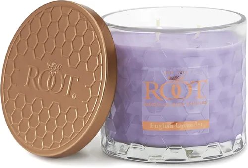 Vista 18 de Root Candles Velas Aromáticas Mezcla de Cera de Panal Vela Artesanal Premium, Veriglass Pequeño, Limón y Bergamota