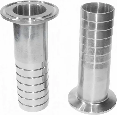 Vista 2 de 1PC OD51mm Hose tail x 2" Tri Clamp 304 Stainless Steel Pipe Fitting 100mm Legnth