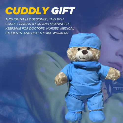 Vista 5 de ZZZ Bears, regalo para niños y adultos en el hospital, estudiantes de enfermería y héroes de la salud, oso para recuperación de cirugía