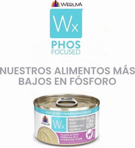 Vista 7 de Weruva Wx Phos - Alimento húmedo natural para gatos, nuestras fórmulas de fósforo más bajas