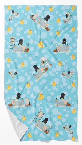 Vista 48 de Caroline's Treasures WDK5507BTLG - Toalla de baño grande Airedale Terrier negra y marrón Airedale Terrier - Negro y Bronceado