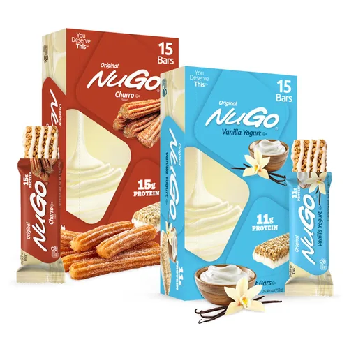 Vista 19 de NuGo Original, yogur de vainilla, barra de proteínas de 0.39 oz, sin gluten, 15