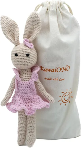 Vista 7 de Bunny Family, Bunny Dad Muñeca de Peluche de Ganchillo, Muñeca Amigurumi para Bebé/Niño Pequeño