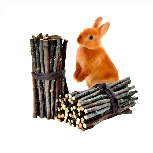 Vista 10 de Palitos de manzana de 14.11 oz para conejos, palitos masticables para hámster Chinchilla