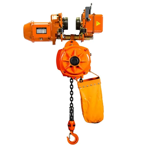Vista 3 de Prowinch Polipasto de Cadena Eléctrico de 4400 Libras 2 Toneladas con Carro 3 Fases 208V-240/440-480V -20 Pies de Altura de Elevación, Clase