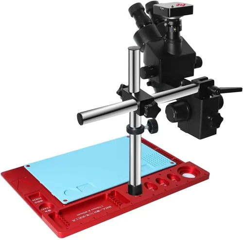 Vista 3 de Kit de accesorios para microscopio 38MP H_DMI USB Microscopio Digital Cámara 3.5X-90X Simul-Focal Trinocular Estéreo Microscopio Zoom Microscopio