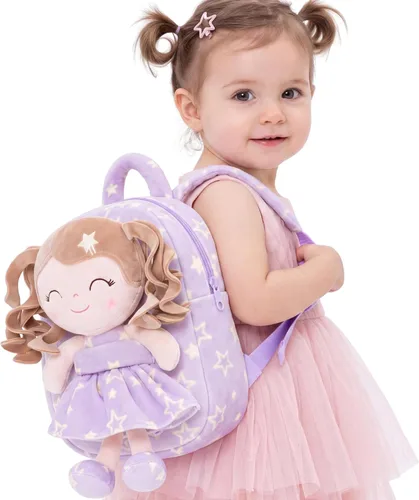 Vista 2 de Gloveleya Mochila para niños, 9 pulg., Classic Mochila Star púrpura A05