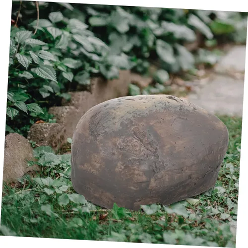 Vista 6 de Stone Key Hider Outdoor Fake Rock Key Storage Box for Garden Modern Design Weather-Resistant
