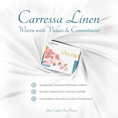 Vista 9 de Carressa Linen Sábanas de alta cantidad de hilos tamaño Queen – Serie 1000 sábanas 100% algodón egipcio tamaño Queen (4 piezas, rubor), tejido Blush