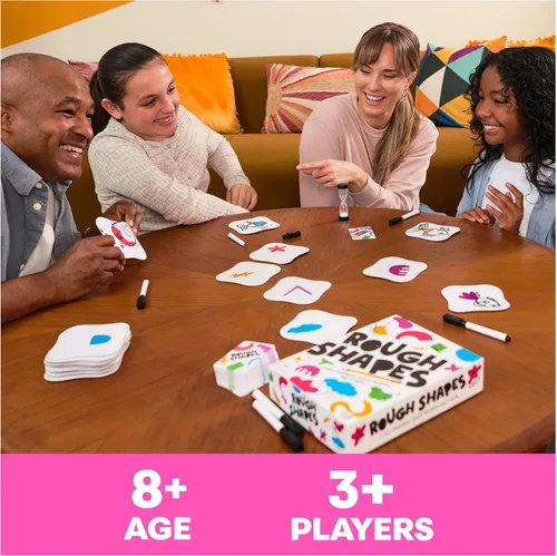 Vista 2 de Spin Master Games, Rough Shapes, juego de dibujo rápido para artistas y dibujantes de todos los niveles con indicaciones divertidas y desafiantes