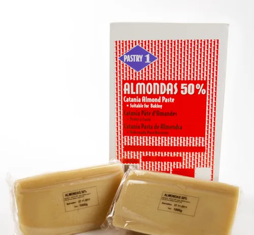 Vista 4 de Pasta de almendras 50% - Hornear (cruda) - 1 bloque - 2.2 libras