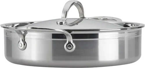 Vista 12 de ProBond - Sartén forjada de acero inoxidable profesional de 3.5 cuartos de galón con tapa