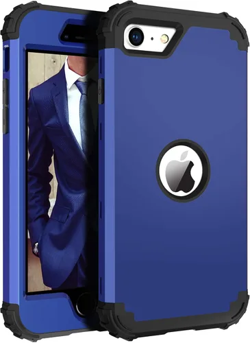 Vista 11 de BENTOBEN Funda para iPhone SE 2022 y iPhone SE 2020, resistente 3 en 1, cuerpo completo, resistente, a prueba de golpes, híbrida de policarbonato