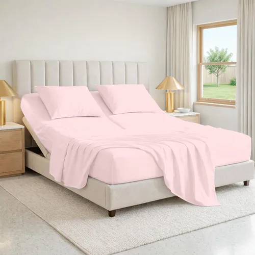 Vista 20 de SGI bedding Sábana Queen de 28" con Parte Superior Dividida Flex Head, 100% Algodón Egipcio, Cuenta de Hilos 1000, Sábana Superior Flex para Cama