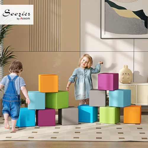 Vista 2 de Bloques de juego suaves Soozier de 12 piezas para niños preescolares contemporáneos
