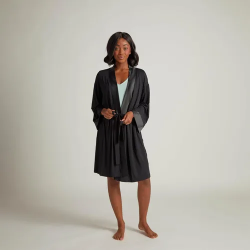 Vista 2 de Faceplant Bamboo® Kimono Lounge Robe Comodidad de lujo Ropa de dormir ecológica