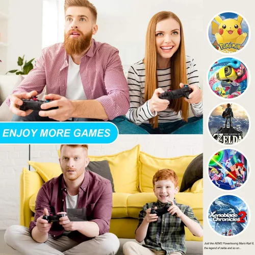 Vista 7 de ANVWW Control remoto inalámbrico Switch Pro Gamepad Joystick Joypad para Switch Switch Lite Switch OLED