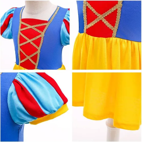 Vista 4 de Disfraz de princesa de Halloween, carnaval, cosplay, vestido de algodón para Navidad, cumpleaños, fiesta de noche, desfile