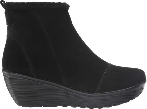Vista 6 de Skechers Botines de cuña con cremallera paralela para mujer estilo casual cómodo a la moda