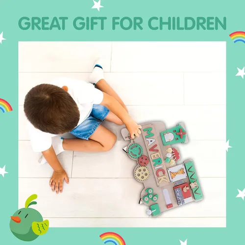Vista 7 de Rompecabezas con nombres personalizados para niños pequeños (letras fijas I J), tablero personalizado para niños pequeños, tablero personalizado
