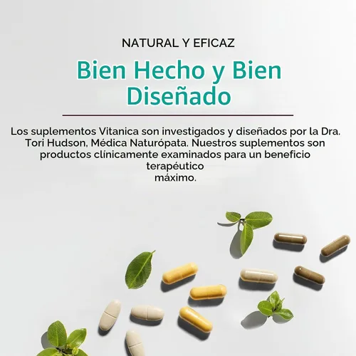 Vista 6 de Vitanica Candidastat, Apoyo Equilibrado, Vegano, 60 Cápsulas