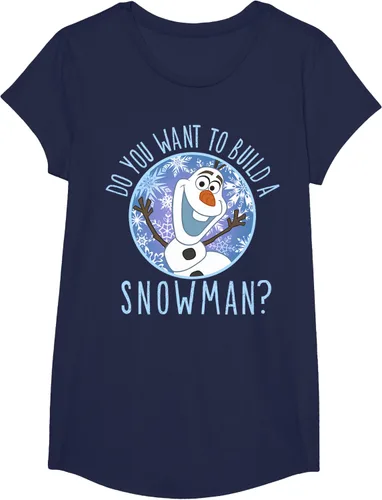 Vista 16 de Disney Camiseta Frozen Olaf con texto en inglés "Do You Want to Build A Snowman Negro